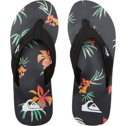 Quiksilver Molokai Layback II Ανδρικές Σαγιονάρες Αντιολισθητικές Μαύρες AQYL101339-XKNG