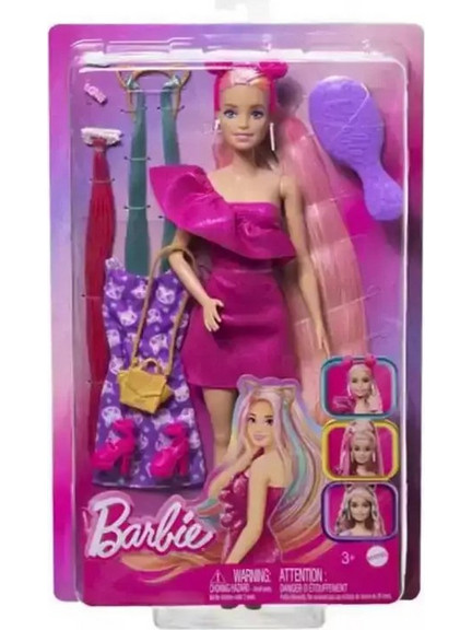 Mattel Barbie Fun & Fancy Πολύχρωμα Μαλλιά