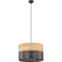 TK Lighting Nicol Κρεμαστό Φωτιστικό Οροφής Μονόφωτο E27 Μαύρο 4799