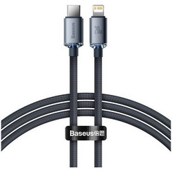 Baseus Crystal Shine Braided USB-C to Lightning Cable 1.2m Black CAJY000201