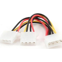 Cablexpert CC-PSU-1 Καλώδιο Τροφοδοσίας 4-Pin Molex Male to 2 x 4-Pin Molex Female 0.2m Multicolor
