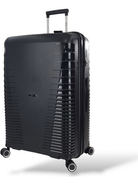 Rain RB8018C Βαλίτσα Καμπίνας 55x40x20cm με 4 Ρόδες Μαύρη
