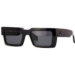 Off White OERI114 1007 Ανδρικά Γυαλιά Ηλίου Τετράγωνα Κοκάλινα Μαύρα με Μαύρο Φακό