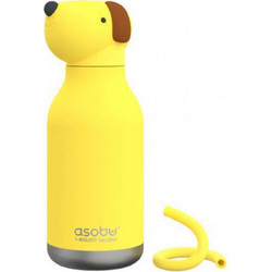 Asobu Bestie Doggie Παιδικό Παγούρι Θερμός Ανοξείδωτο BPA Free Κίτρινο 460ml