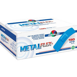 Master Aid Metal Flex Αυτοκόλλητο Επίθεμα 8.6x2.5cm Μπλε 150τμχ