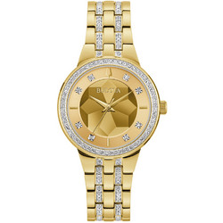 Bulova Γυναικείο Ρολόι με Χρυσό Μεταλλικό Μπρασελέ 97L176