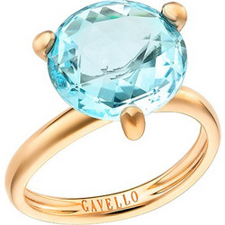 Very Gavello Dolcevita Γυναικείο Δαχτυλίδι από Ροζ Χρυσό 18K με Τοπάζι 18KA1851-4