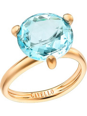Very Gavello Dolcevita Γυναικείο Δαχτυλίδι από Ροζ Χρυσό 18K με Τοπάζι 18KA1851-4