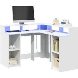 vidaXL Γωνιακό Γραφείο Ξύλινο 130x130x91cm 3309447