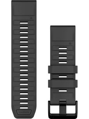 Garmin QuickFit 26 Λουράκι Σιλικόνης Black / Pebble Gray (Garmin Fenix 3 / 5X / 3HR / 5X Plus / 6X / 6X Pro / 7X)