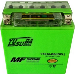 Yusuba Μπαταρία Μοτοσυκλέτας YTX16-BS 240A 16Ah