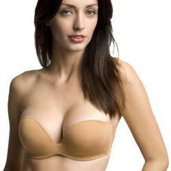 Luna Σουτιέν Strapless Push Up χωρίς Μπανέλα Μπεζ 1187