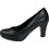 Ragazza Γόβες Δερμάτινες με Χοντρό Ψηλό Τακούνι & Φιάπα Navy Μπλε 097