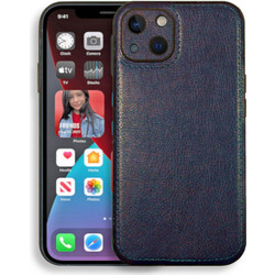 Bodycell Prestige Leather Back Cover Blue (iPhone 14)