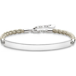 Thomas Sabo Γυναικείο Βραχιόλι Ταυτότητα από Κορδόνι & Ασήμι 925 A002917319