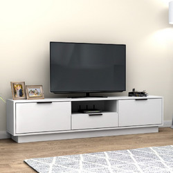 Megapap Έπιπλο Τηλεόρασης Μοριοσανίδα Άσπρο Μ180xΠ35xΥ43cm Mensa GP028-0104,1