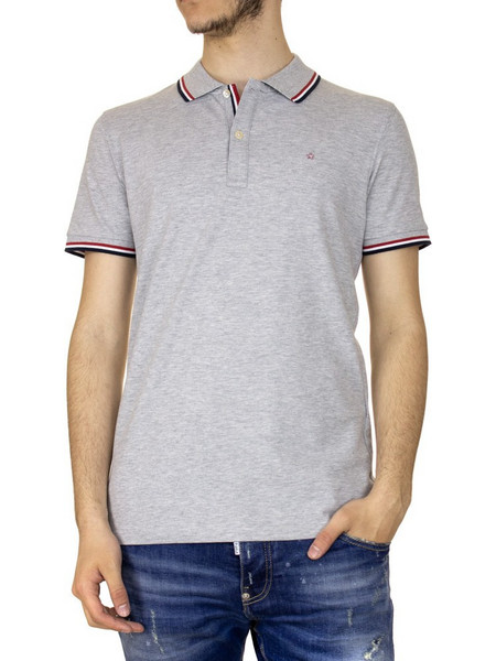 Celio Necetwo Ανδρική Μπλούζα Polo Κοντομάνικη Γκρι