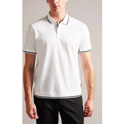 Ted Baker Ανδρική Μπλούζα Polo Κοντομάνικη Λευκή 272573