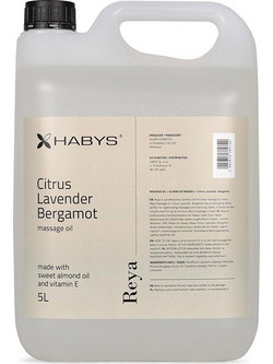 Habys Citrus, Lavender & Bergamot Αμυγδαλέλαιο για Μασάζ 5lt
