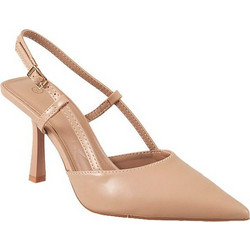 Elenross Γόβες Slingback Δερμάτινες με Τακούνι Στιλέτο Μπεζ GS09145W-BEI