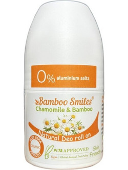 Bamboo Smiles Chamomile & Bamboo Φυσικό Αποσμητικό Roll On Χωρίς Αλουμίνιο 50ml