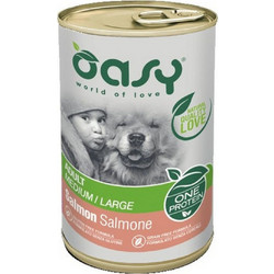 Oasy Lifestage Adult Meium & Large One Protein with Salmon 400gr