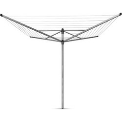 Brabantia Lift-O-Matic 90300267 Πτυσσόμενη Απλώστρα Ρούχων Δαπέδου Κήπου Μεταλλική 11x11x200cm με Μήκος Απλώματος 50m