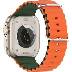 Beline Waves Λουράκι Σιλικόνης Green / Orange (Apple Watch 38 / 40 / 41mm)