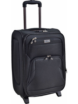 Ankor 836161 Βαλίτσα Καμπίνας 50x37x24cm με 4 Ρόδες Μαύρη