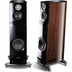Usher ML-801 Ζεύγος Ηχείων Hi-Fi Δαπέδου 160W 3 Δρόμων Macassar Ebony