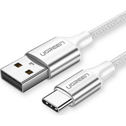 Ugreen US288 Braided USB-A to USB-C 1m White Silver 60131