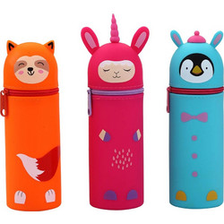 Keyroad Soft Touch Animals Κασετίνα Βαρελάκι Διάφορα Σχέδια KR972225