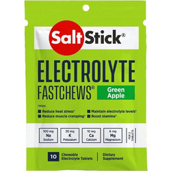 Saltstick Electrolyte FastChews Green Apple 10 Μασώμενα Δισκία