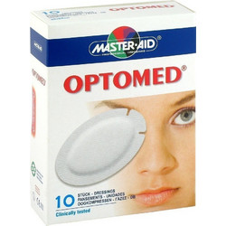 Master Aid Optomed Οφθαλμικά Επιθέματα Λευκά 96x66mm 10τμχ