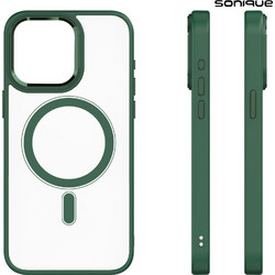 Sonique Magnetic Magmetal Back Cover Green (iPhone 14 Pro Max)