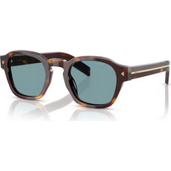 Prada PRA16S 15W04D Ανδρικά Γυαλιά Ηλίου Τετράγωνα Κοκάλινα Ταρταρούγα με Μπλε Φακό