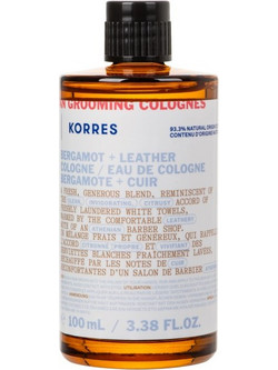 Korres Athenian Grooming Bergamot & Leather After Shave Cologne 100ml
