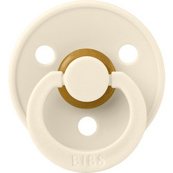 BIBS Colour Πιπίλα Καουτσούκ 0m+ Ivory