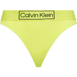 Calvin Klein Βαμβακερό Γυναικείο String Lime 000QF6774E-ZJB