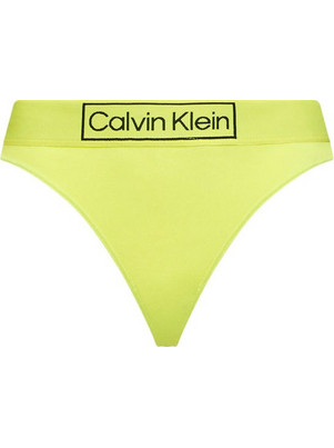 Calvin Klein Βαμβακερό Γυναικείο String Lime 000QF6774E-ZJB