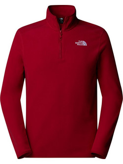 The North Face Fleece 100 Glacier 1/4 Zip Ανδρικό Αθλητικό Φούτερ Μπορντό NF0A855W-3RO