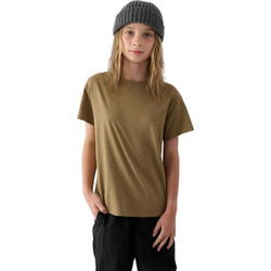 4F Παιδικό T-Shirt Κοντομάνικο Καφέ 4FJRAW24TTSHF2313-83S