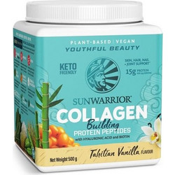 Sunwarrior Collagen Building Protein Peptides Vanilla Φυτική Πρωτεΐνη Χωρίς Λακτόζη & Γλουτένη 500gr