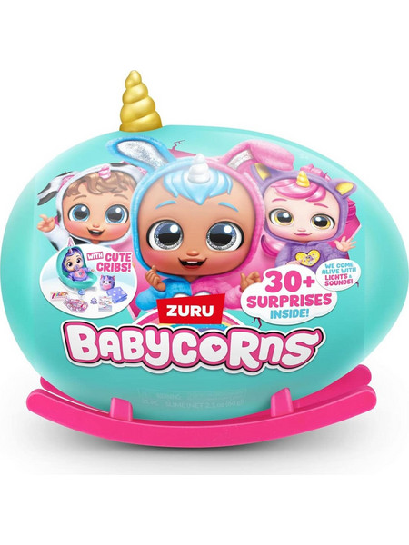 Zuru Babycorns Κούκλα με Κούνια, Φως & Ήχο Διάφορα Σχέδια