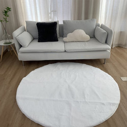 Anna Riska Felicity Χαλί Στρογγυλό Shaggy 160cm 433569 White