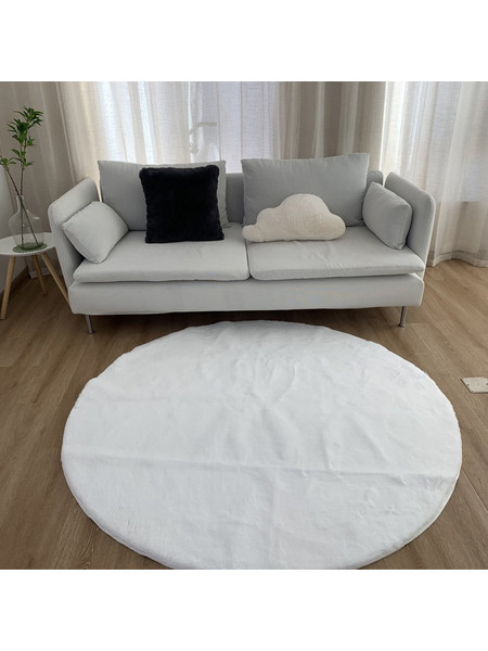 Anna Riska Felicity Χαλί Στρογγυλό Shaggy 160cm 433569 White