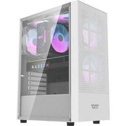 Darkflash A290 with 3-Fans White Midi Tower Κουτί Υπολογιστή με Πλαϊνό Παράθυρο