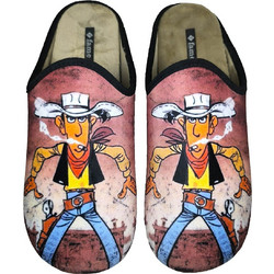 Fame Lucky Luke Χειμερινές Ανδρικές Παντόφλες Μπορντό VB1817
