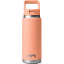 YETI Rambler Straw Bottle Loqcountry Peach 769ml