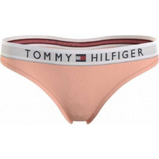 Tommy Hilfiger Βαμβακερό Γυναικείο String Σομόν UW0UW01555-TLR